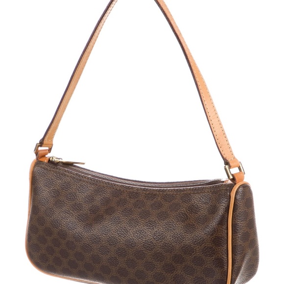 Celine Handbags - Celine Vintage Macadam Shoulder Bag